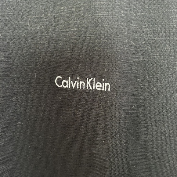 Calvin Klein Black/White Slim Fit Short Sleeve Polo Shirt Size L - Picture 5 of 13